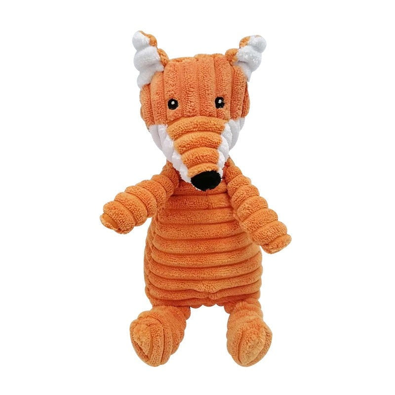 Assorted Animals Corduroy Stuffed Dog Toy