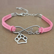 Dog Paw Love Suede Rope Bracelet