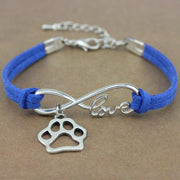Dog Paw Love Suede Rope Bracelet