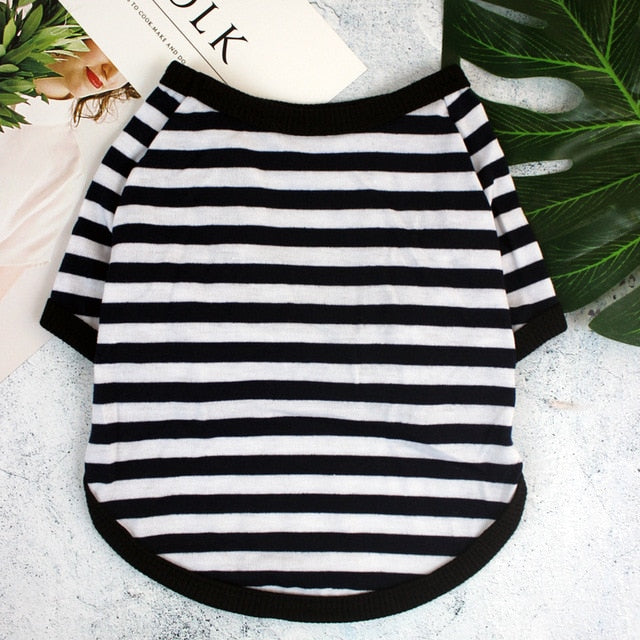 Colorful Comfy Striped Dog T-Shirt